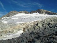 arrivo a quello che rimane del ghiacciaio