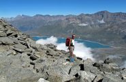 In discesa verso il rifugio Vacca