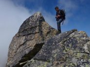 in cima al piccolo morion 2833m.