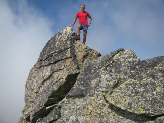 Franco in vetta al Piccolo Morion