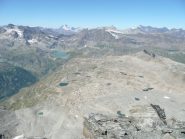 Laghetti glaciali dalla cima