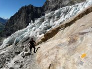 I resti sempre più scarni del ghiacciaio