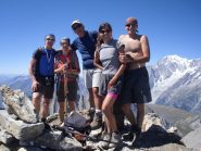 il gruppo completo in vetta con soddisfazione da 10 stelle....