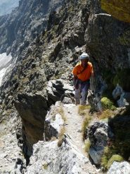 Dopo il primo salto sulla rampa ascendente verso la Cima di Nasta