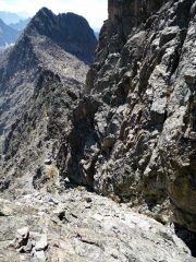 Rampa ascendente verso la Cima di Nasta (passi di I°)