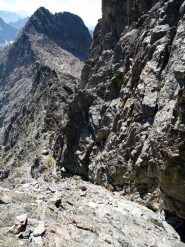 Rampa ascendente verso la Cima di Nasta (passi di I°)
