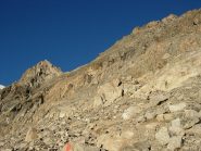 La parte del superiore delle placche, sotto la Fuorcla