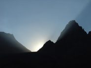 sabato, il becco al tramonto