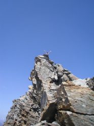 Lauretta ha raggiunto la vetta per prima....