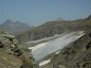 Salendo verso il Colle, il Bianco sullo sfondo