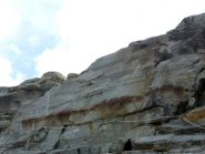 tratto attrezzato per scendere al colle