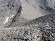 08 - salendo alla punta Costan per pietraie ripide ed instabili