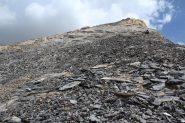 l'ampio crestone terminale che porta verso la cima (21-8-2012)
