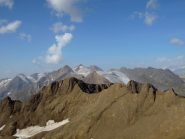 Hohsandhorn, Rothorn, Blinnenhorn ecc. visti dalla cima