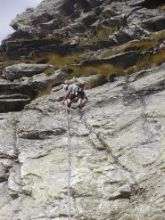 su una delle vie di sinistra, roccia magnifica