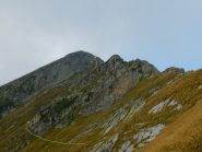 Cima e percorso di salita