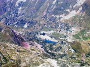 Il laghetto del Painale visto dalla cima