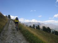il tratto oltre quota 2117 m.  del Poggio Tre Croci