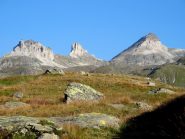 Le Cime Bianche: da sx Punta Sud, Bec Carré e Gran Sometta