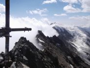 uno sguardo verso l'ultimo tratto di cresta