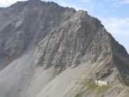 il Passo della Mulattiera con la Ferrata degli Alpini che si visualizza