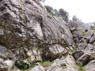 settore c, tiri 14,15,16 (gradi 5c/6a+, 6a, 5c/6a)