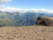 in cima al Diei, sullo sfondo il Devero