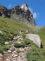 la discesa nel vallone di Solcio
