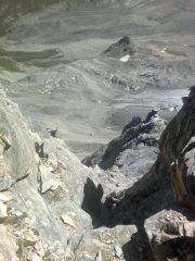 in cima al canale dalla seconda sosta