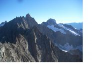 In primo piano l'Aig.Savoie con dietro l'Aig de Triolet e a dx il Dolent ..dall'Aig.de Talefre