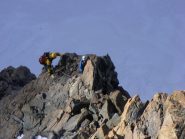 momenti di salita lungo la cresta Rey...01 (28-8-2012)