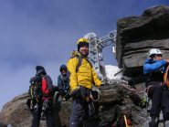 in vetta alla Dufourspitze finalmente !! (28-8-2012)