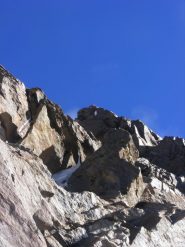 ultima parte della cresta Rey verso la cima (28-8-2012)