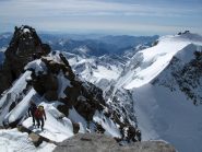 panorami verso le Punte Zumstein e Gnifetti (28-8-2012)