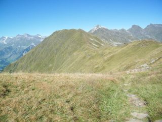 La Glaitnerspitze vista da poco prima del Glaitner Joch
