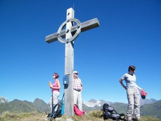 La croce di vetta della Glaitnerspitze
