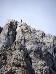 La Madonna in cima alla parete nord