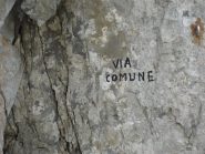 la partenza in comune con le altre vie