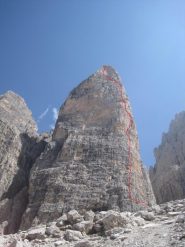 Il tracciato indicativo della via