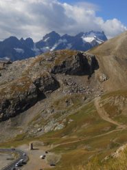 dal Galibier verso il refuge de Galibier e l'obelisco sul Tour de France
