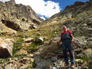 alla base del canale in discesa