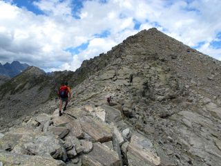 Dal colle Unghiasse,la dorsale di salita