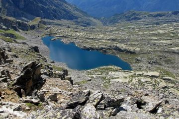Gran lago di Unghiasse dalla punta omonima
