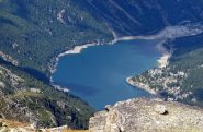 Il lago di Ceresole dalla punta