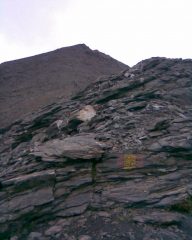 Dal colle, cima del Pelvo