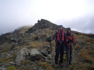 oltre la Monpers col tempo  già nebbioso...