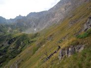 traverso al termine del pianoro di discesa