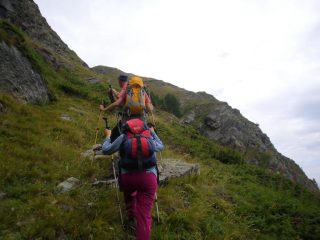 Giancarlo ha  costruito qualche ometto, in alto la nostra vetta....