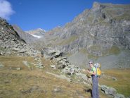 l'arrivo a Plan Borgno,sullo sfondo le nostre mete...