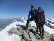 in vetta in compagnia di Monch e Eiger